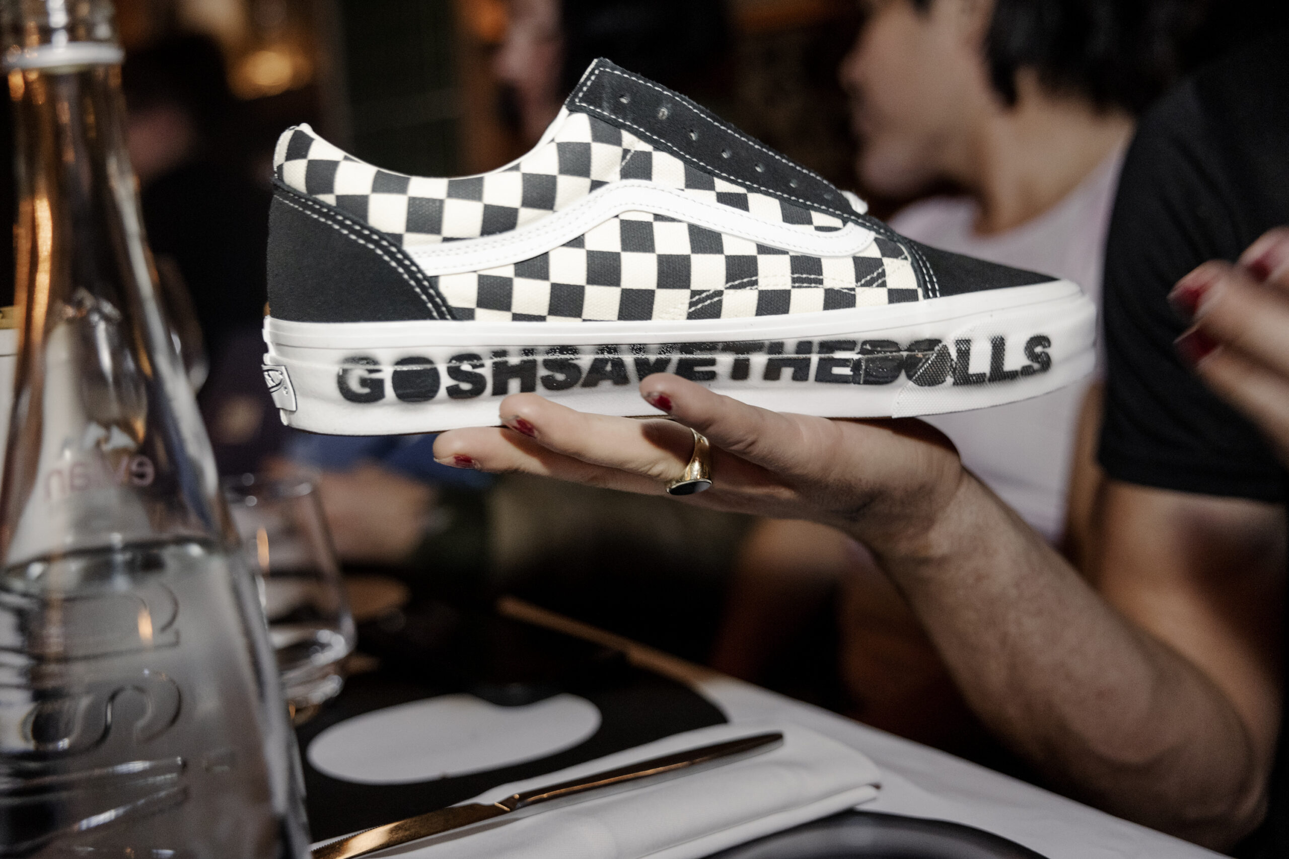 vans capsule — checkerboard sneaker slogan